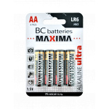 Alkalická mikrotužková 1,5V batéria BC MAXIMA LR6/4BP