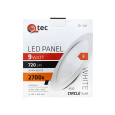 LED panel Qtec Q-223C 9W, kruhový vstavaný 2700K