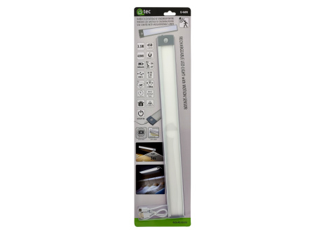 Q-460W USB Nabíjacie LED osvetlenie 3,5W 4200K so senzorom pohybu QTEC
