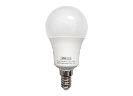 LED žiarovka Trixline 8W E14 A50 studená biela