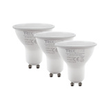 LED žiarovka Trixline 6W GU10 teplá biela 3 PACK