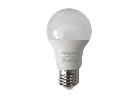 LED žiarovka Trixline 8W 736lm E27 A50 neutrálna biela