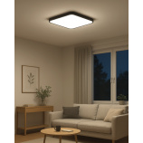 Q-253CP Led stropné svietidlo EDEN 36W 3060lm 4000K štvorcové čierne QTEC