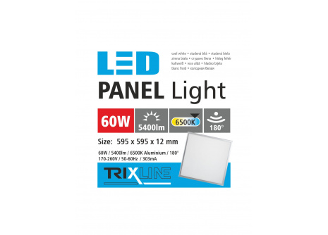 Podhľadový LED panel TRIXLINE - 60W studená biela