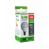 LED žiarovka BC TR 6W E14 P45 studená biela