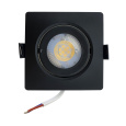 Bodové LED svetlo 7W - štvorcové TR 426 / 9697 Čierná TRIXLINE