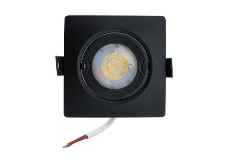 Bodové LED svetlo 7W - štvorcové TR 426 / 9697 Čierná TRIXLINE
