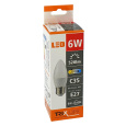 LED žiarovka Trixline 6W E27 C35 teplá biela LED žiarovka Trixline 6W E27 C35 teplá biela