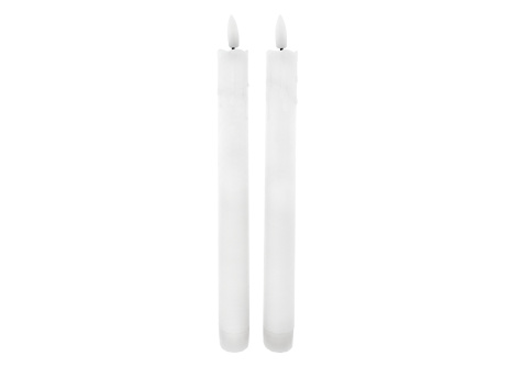 Dlhé LED sviečky - biele, 2ks HOME DECOR HD-114