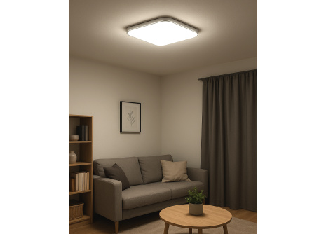 Q-257CP Led stropné svietidlo MESTA 36W 3060lm 4000K štvorcové strieborné QTEC Q-257CP Led stropné svietidlo MESTA 36W 3060lm 4000K štvorcové strieborné QTEC