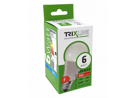 LED žiarovka Trixline 6W 552lm E27 A60 neutrálna biela