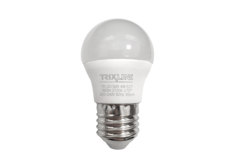 LED žiarovka Trixline 4W 360lm E27 G45 teplá biela