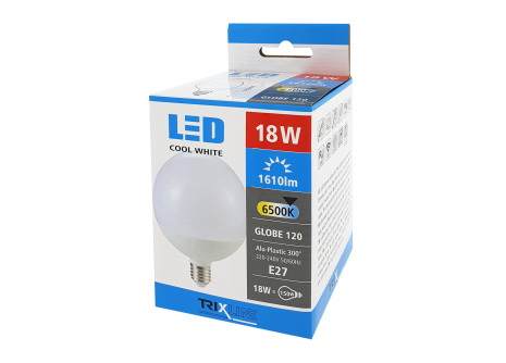 LED žiarovka 18W G120 E27 studená biela
