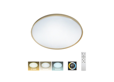 LED stropné svietidlo TR-616C - DRINA 36W 3420lm ø50cm CCT + ovládač Trixline