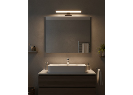 Q-308B LED 8W/680lm/4000K zrkadlové svetlo 30cm - čierne QTEC