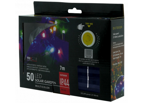 Solárna vianočná LED reťaz TR 318 multicolor
