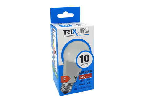 LED žiarovka Trixline 10W 940lm E27 A60 studená biela