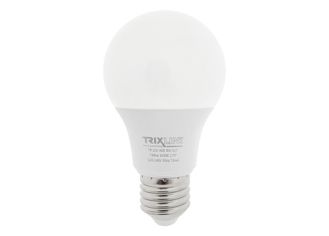 LED žiarovka Trixline 8W 736lm E27 A60 neutrálna biela