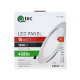 LED panel Qtec Q-206C 15W, kruhový vstavaný 4200K