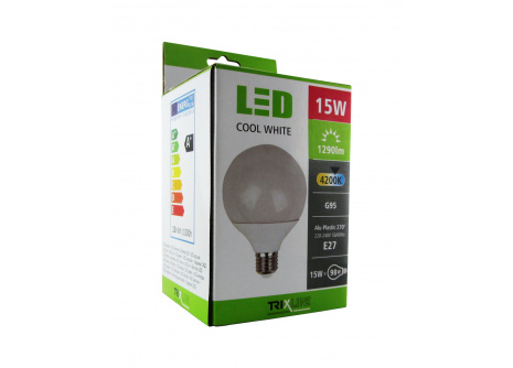 LED žiarovka Trixline 15W G95 neutrálna biela