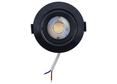 Bodové LED svetlo 7W - kruhové TR 425 / 9666 Čierna TRIXLINE