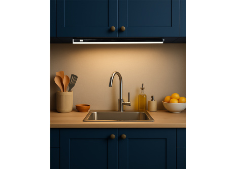 Q-63AB 9W / 810lm / 4200K T5 podlinkové svetlo s vypínačom a konektorom - čierne QTEC 60cm