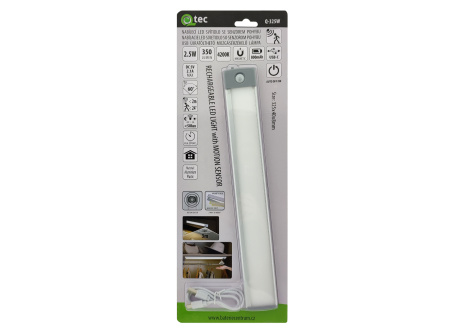 Q-325W USB Nabíjacie LED osvetlenie 2,5W 4200K so senzorom pohybu QTEC