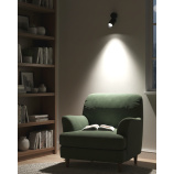 Q-01AD Stropné bodové svetlo 1xGU10 čierne QTEC