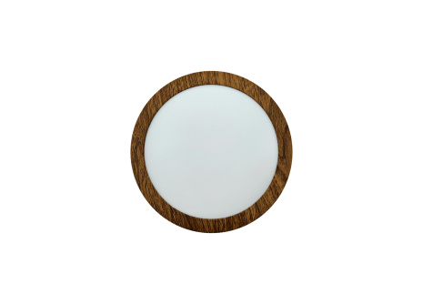 TR-153 LED panel 12W 1008lm 4200K dekor drevo - kruhový prisadený Trixline