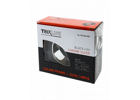 Podhľadový rámček pre MR16, GU10 TRIXLINE B/TR 516 CHS, štvorcový