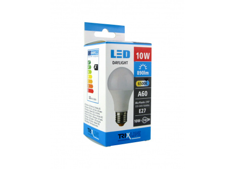 LED žiarovka 10W E27 A60 studená biela