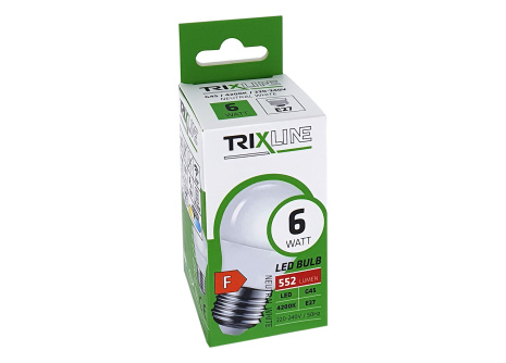 LED žiarovka Trixline 6W 552lm E27 G45 neutrálna biela