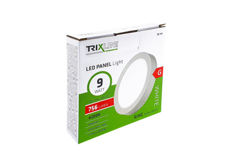 Podhľadové LED svietidlo TRIXLINE – prisadené kruhové 9W neutrálna biela