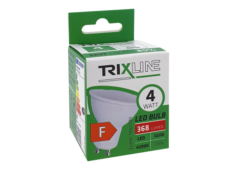 LED žiarovka Trixline 4W 368lm GU10 neutrálna biela