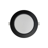 Q-52M LED panel 12W 1200lm 4000K čierny - kruhový vstavaný Qtec
