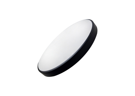 Q-253MS LED svietidlo so senzorom pohybu MARNA 12W 1020lm 4000K ø25cm/kruhové čierne QTEC