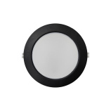 Q-53M LED panel 18W 1980lm 4000K čierny - kruhový vstavaný Qtec