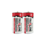 Trixline Extra power zinkochloridová batéria 1,5 V R14