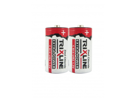 Zinkochloridový malý 1,5V monočlánok BC R14/2P TRIXLINE Extra power