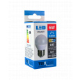 LED žiarovka BC TR 6W E27 G45 studená biela