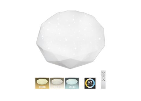 LED stropné svietidlo TR-600C - INDUS 60W 5700lm ø58cm CCT + ovládač Trixline