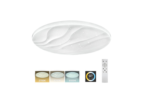 LED stropné svietidlo TR-608C - LIKA 80W 7600lm ø78cm CCT + ovládač Trixline