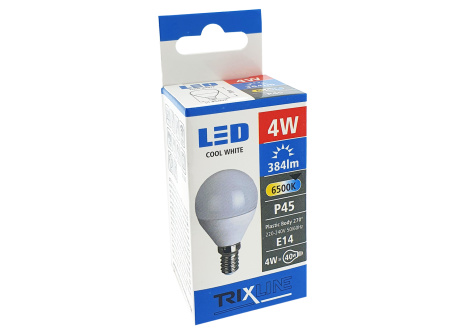 LED žiarovka BC TR 4W E14 P45 studená biela