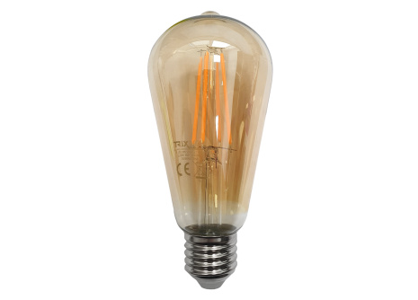 Dekoračná LED žiarovka FILAMENT Trixline 8W 880lm ST64 E27 teplá biela