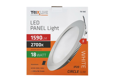 LED panel TRIXLINE TR 156C 18W, kruhový vstavaný 2700K