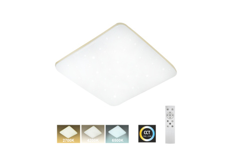 LED stropné svietidlo TR-615S - MANA 60W 5700lm 53x53cm CCT + ovládač Trixline