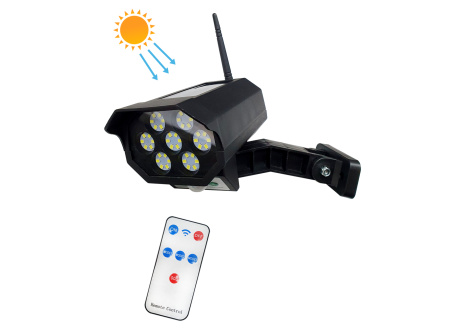 TR-593 Solárne LED svetlo - imitácia CCTV kamery - senzor pohybu TRIXLINE