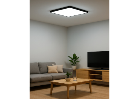 LED stropné 3CCT svietidlo TR-93S - 40W 4300lm 50x50x2,5cm Trixline