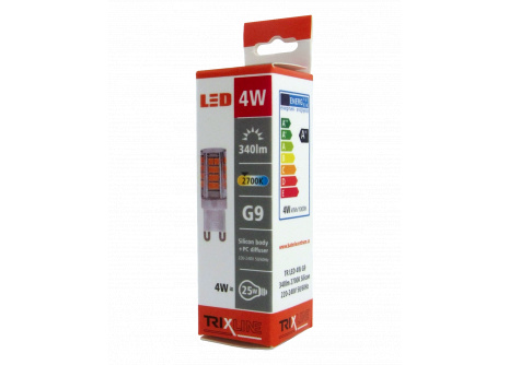 LED žiarovka Trixline 4W G9 teplá biela