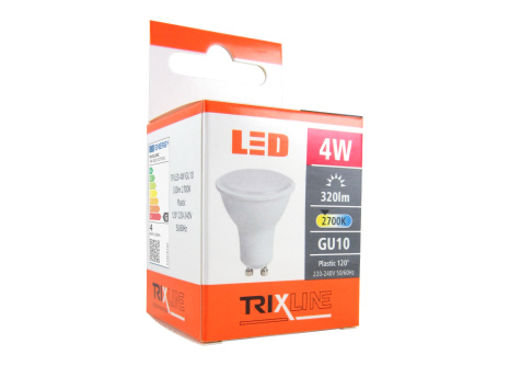 LED žiarovka Trixline 4W GU10 teplá biela